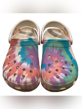 Crocs Classic Tie Dye Clog SZ Women’s 9